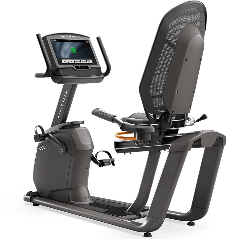 JOHNSON Exercise Bike R50 Recumbent Bicycle Home Silent Power Bicycle High-end Commercial Fitness Equipment XR 8.5-inch Electronic Blue Screen