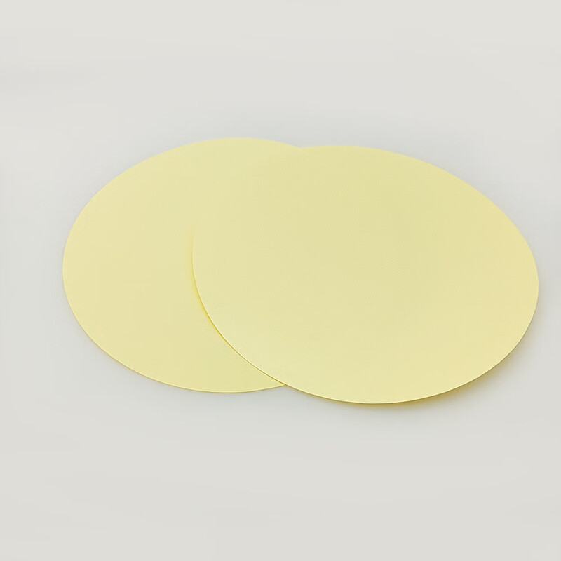 Yellow dust-free isolation round paper/ESD wafer buffer paper/antistatic wafer packaging paper/wafer yellow paper/silicon wafer isolation paper thickness 0.12mm 100PCS/pack yellow 7 inches, 0.12*180mm