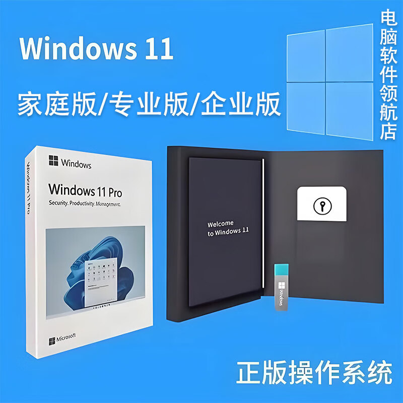 Microsoft Windows11 Home Edition Key Win11 Professional Edition Activation Code Genuine System U Disk OEM Serial Number No Invoice Win11 Professional Edition Electronic Version Non-physical