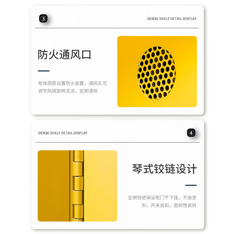 KINKOCCL industrial explosion-proof cabinet chemical safety cabinet storage cabinet fire-proof hazardous chemicals storage cabinet weak acid and weak alkali cabinet flammable and explosive dangerous goods cabinet 30 gallon yellow can be customized