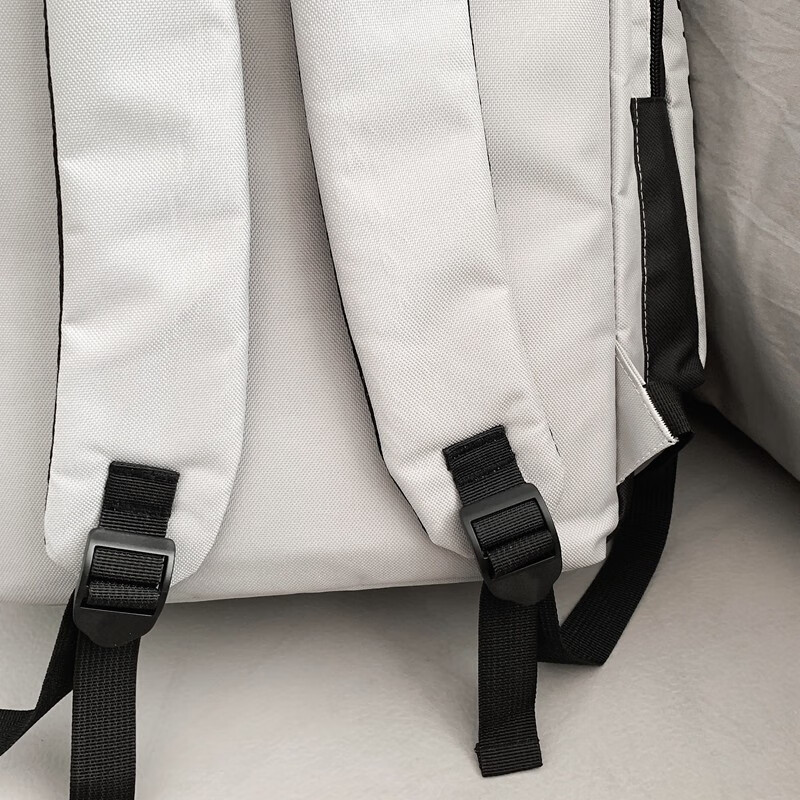 Double Star School Bag Junior High School Male Backpack Female High School College Student Backpack Large Capacity Travel Water-Repellent Computer Bag Gray