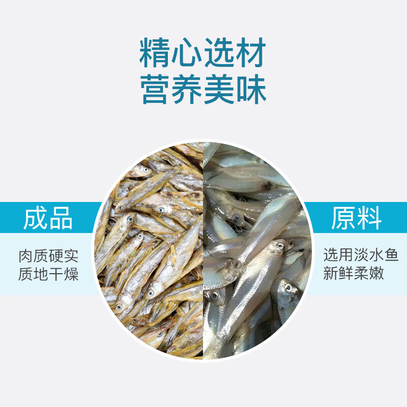 Hanhan Paradise Small Fish Dried Cat Snacks Natural Healthy Dried Fish Kitten Snacks All Stage Cat Snacks 40g