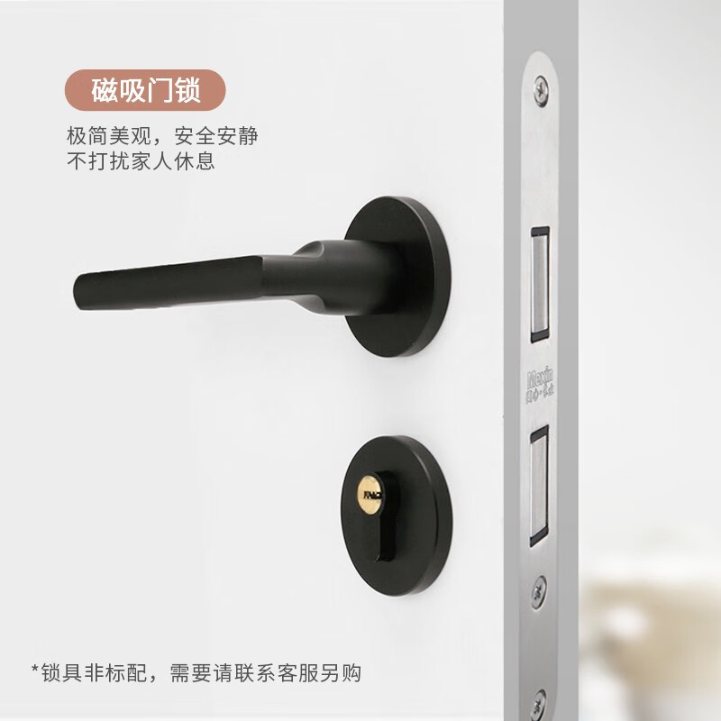 Mexin wooden door wood composite environmentally friendly paint modern simple indoor glass door kitchen and bathroom door custom size N122