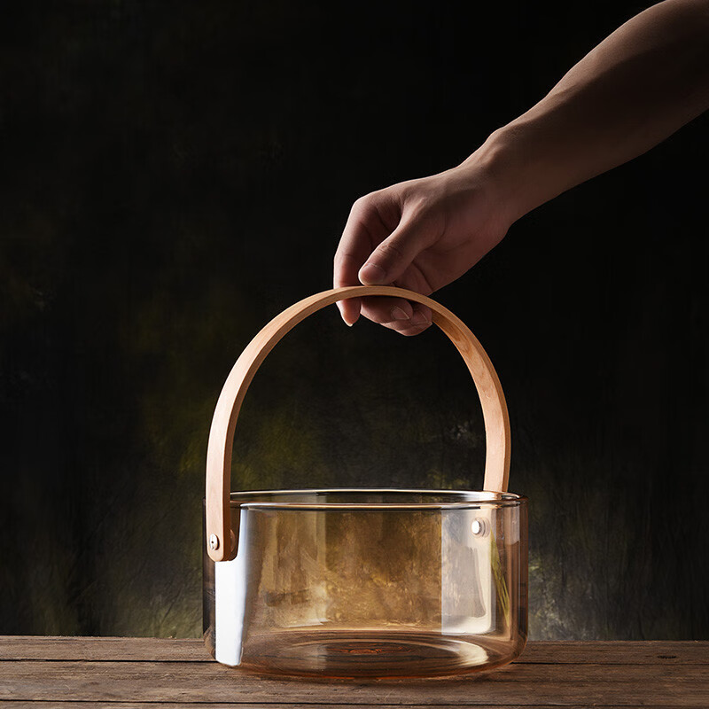 LANGUAGE OF CUP ice bucket household high-value glass champagne beer red wine bar supplies ice cubes high borosilicate glass transparent trumpet