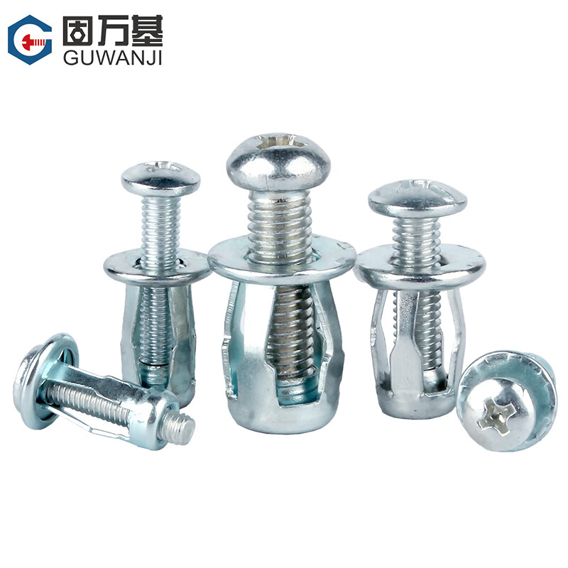 GUWANJI petal nut expansion screw plastic plate hollow iron sheet car fixed lantern type rivet expansion bolt M4x16 (10 pieces)
