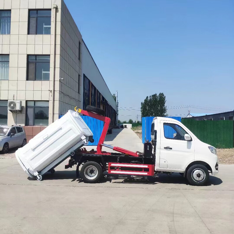 Three-wheel sanitation truck hook-arm garbage truck National VI gasoline hook-arm truck Domestic garbage removal truck hook-arm box transfer truck Foton hook-wall garbage truck
