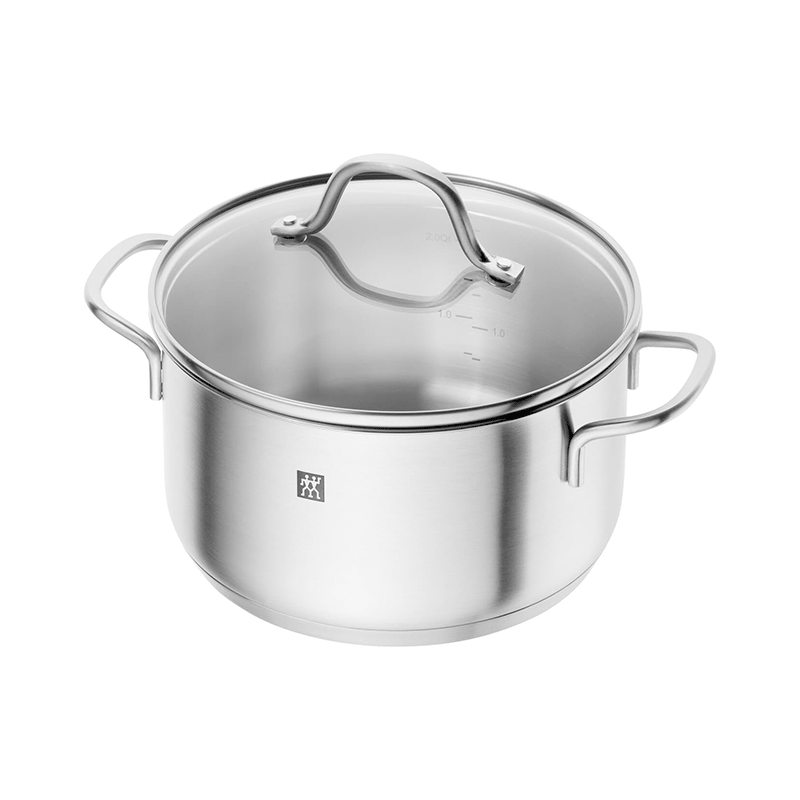 Zwilling Germany imported soup pot stainless steel stew pot cooking pot wok pan Flow series stainless steel pot 6-piece set