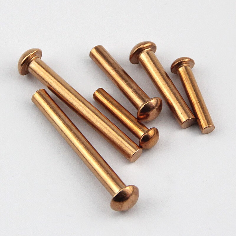 Test-GB867 copper semi-circle rivet semi-circle head red copper rivet round cap solid copper rivet M2M2.5M3M4M5 2*3 100 pieces