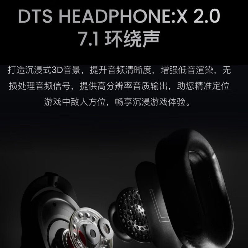 Logitech (G) PROX2 generation lightspeed wireless Bluetooth three-mode gaming headset 7.1 surround sound GPW2 generation fps listening and positioning headset black - adapted to Delta Action