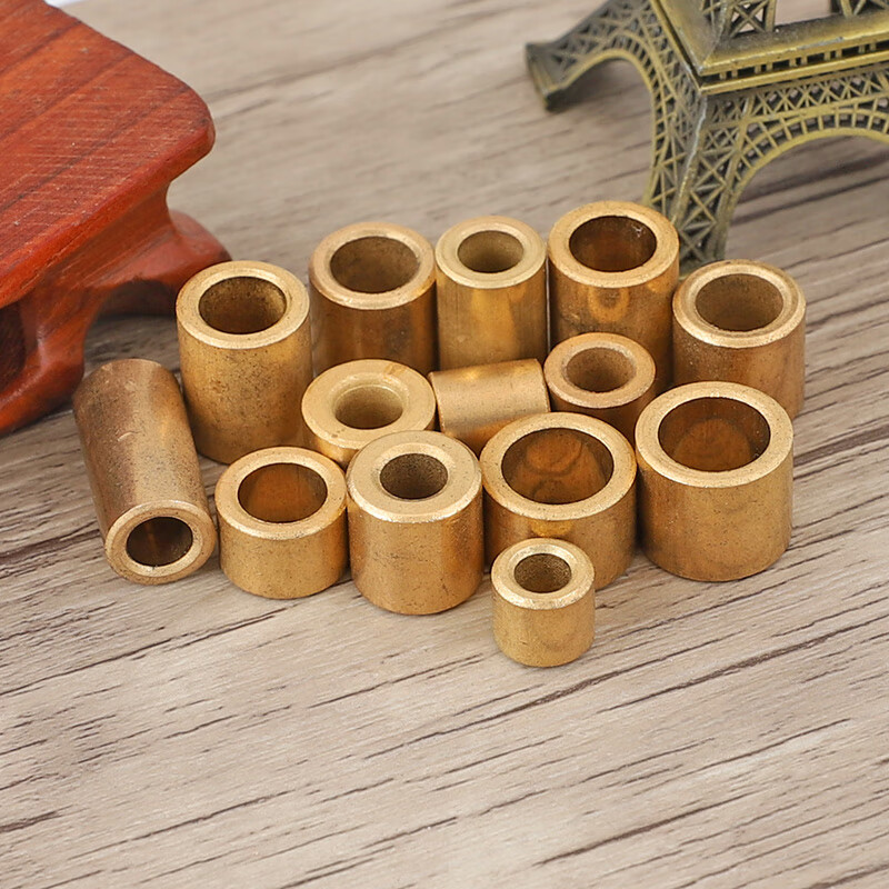 Weiwang powder metallurgy copper sleeve oil-impregnated self-lubricating bearing bushing guide sleeve pure copper sleeve wear-resistant sleeve inner diameter bushing 3*6*6 (20 pieces)