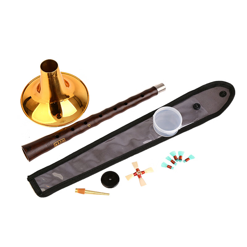 HongYiFengMing (HongYiFengMing) Ebony D Key Golden Bowl Adult Beginner Introductory Tutorial Music Score Suona Complete Set
