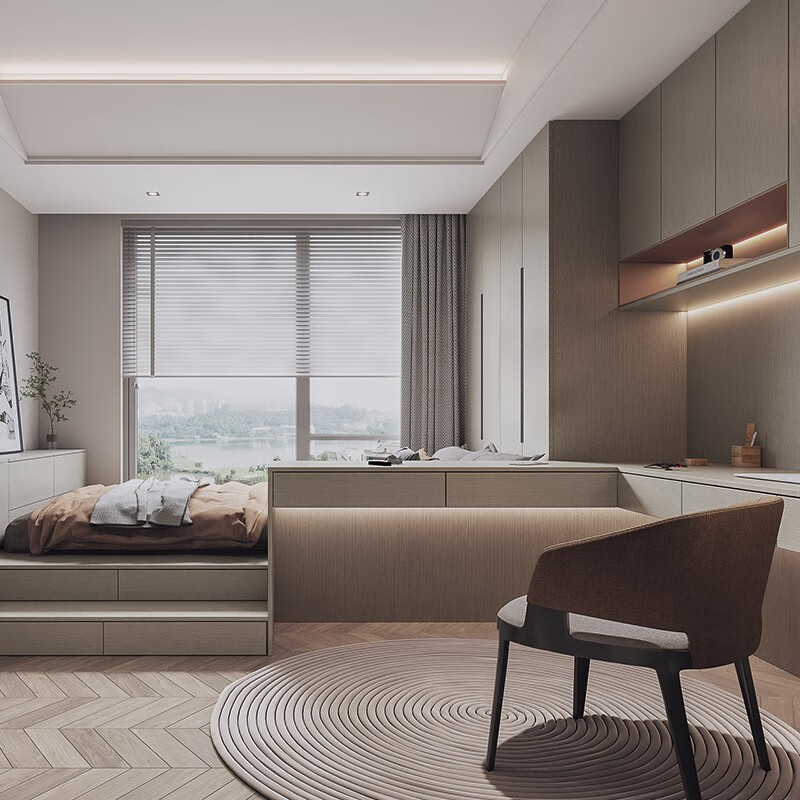 Marge bedroom custom-made multi-functional tatami bed cabinet integrated wardrobe custom-made whole house custom-made tatami solid wood prepaid deposit