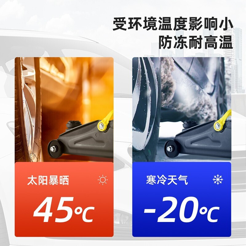 Deli (deli) low horizontal horizontal jack hydraulic car for small mini cars, dedicated for car repair and tire change, 2.0T enhanced version, household model, load capacity 2.5 tons