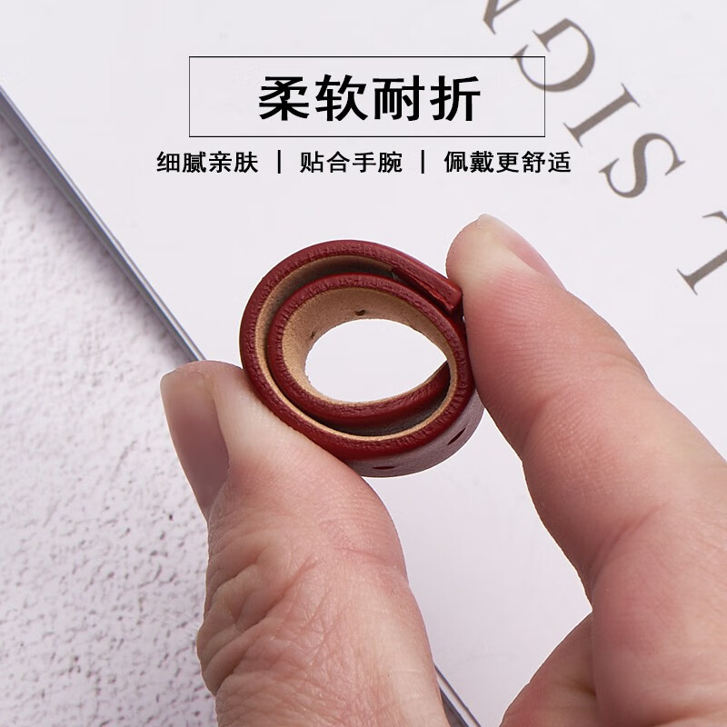 Genuine cowhide watch strap for women for Citizen Eco-Drive EM0550/0553 protruding needle pattern bracelet 16mm dark red-rose gold pin buckle 16*10*14mm
