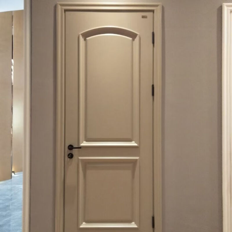 Solid wood door bedroom door interior door open paint door environmental protection paint sound insulation solid wood veneer double buckle line