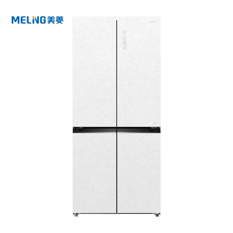 MeiLing dual system refrigerator 506/507/600 liter embedded cross four-door constant temperature micro-freezing home bottom cooling ultra-thin embedded full-odor smart refrigerator 507WP9BTZ 599mm zero embedded salt lake white
