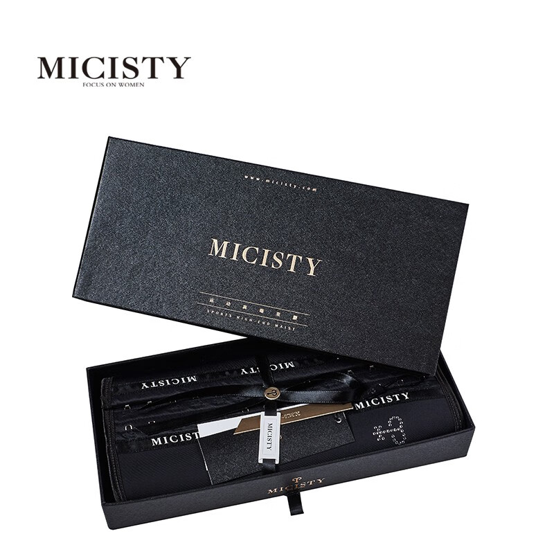 Mixi Xidi (micisty) waist and abdominal belt shaping, lower tummy belt, body shaping waist belt, sports and fitness waist shaping belt, waist belt, black S 71-76cm