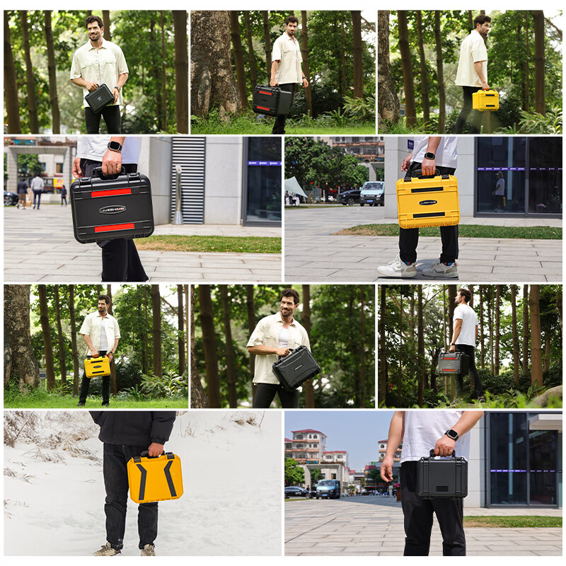 JUESHIMEI protective box trolley box equipment box waterproof box moisture-proof box tool box safety box photographic equipment box JSM400# suitcase (remark color when ordering) empty box