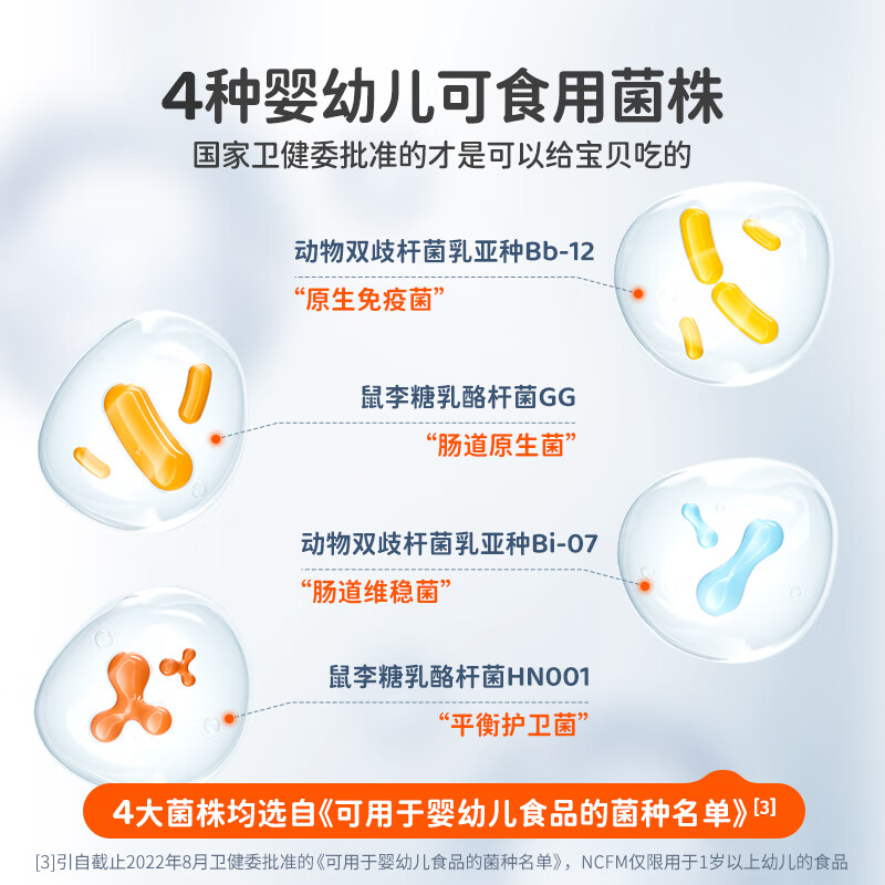 Bodile probiotic powder contains edible probiotics for babies, children and pregnant women, prebiotic bb-12 bifidobacterium