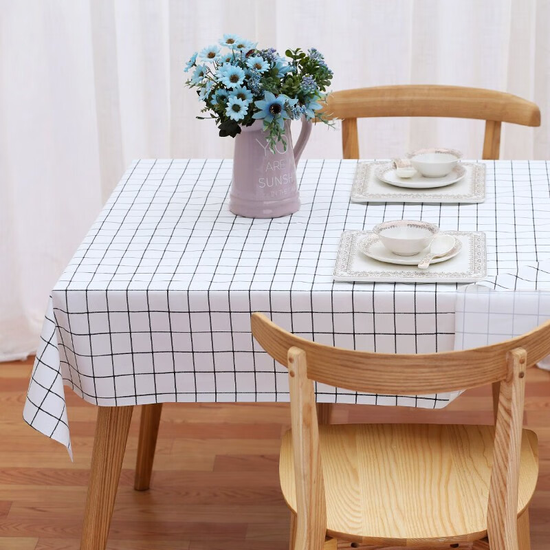 Love a lifetime waterproof tablecloth, oil-proof dining table mat, tablecloth, coffee table cloth, Nordic insulation mat, disposable tablecloth, table mat, rectangular tablecloth, brilliant all the way 137*180cm