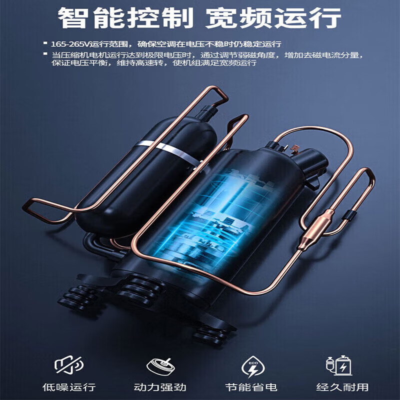 Gree FREE central air conditioner, one to two, one to three wall-mounted, variable frequency cooling and heating multi-connection, home commercial apartment, energy-saving split air conditioner, 3 hp, three-level energy efficiency, one to three heating, 1 hp + 1 hp + 1 hp, installation not included