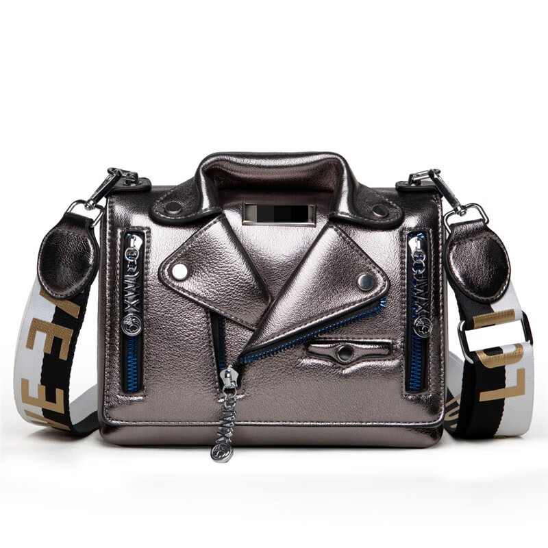 MDUG2022 New Women's Bag European and American Chain Rivet Jacket Fashion Small Square Bag Clothes Crossbody Bag Green