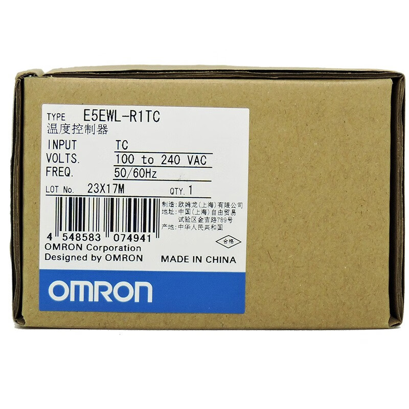 Omron (OMRON) original Omron OMRON intelligent digital display temperature controller E5EWL temperature controller temperature control meter width 48 height 96mm AC100-240V replaces the original model E5EZ E5EWL-R1TC relay output K type