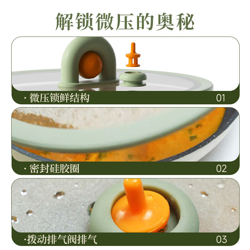 Aista Aista micro-pressure titanium non-stick pan complete pot set frying induction cooker gas frying pan + milk pot 2-piece set