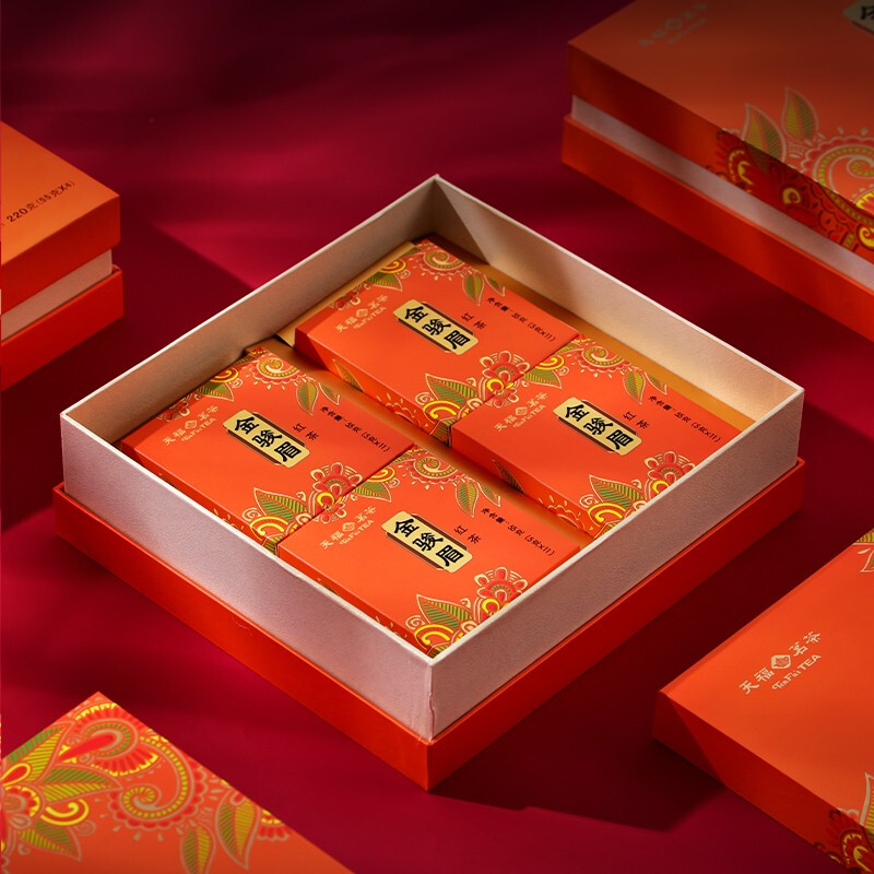 Tianfu Tea Jinjunmei Special Grade Wuyishan Small Leaf Black Tea Gift Box 220G