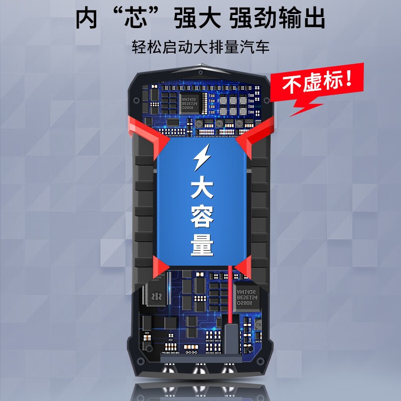 Lightning passenger car emergency starting power supply 12v universal battery charger car, car, motorcycle, battery igniter, supreme model + smart digital, unlimited displacement