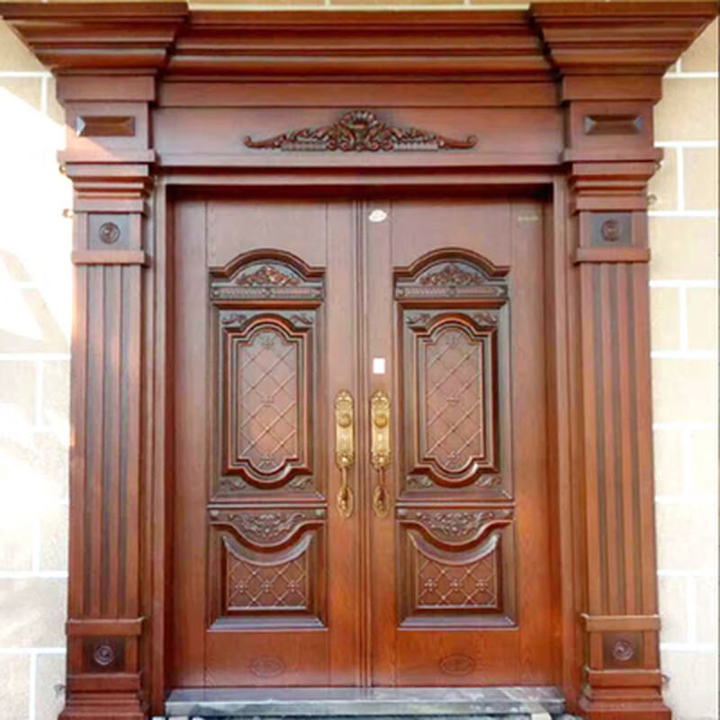 Zinc alloy door rural self-built house female door villa door anti-theft door entrance door double door rural entrance door classic style 1