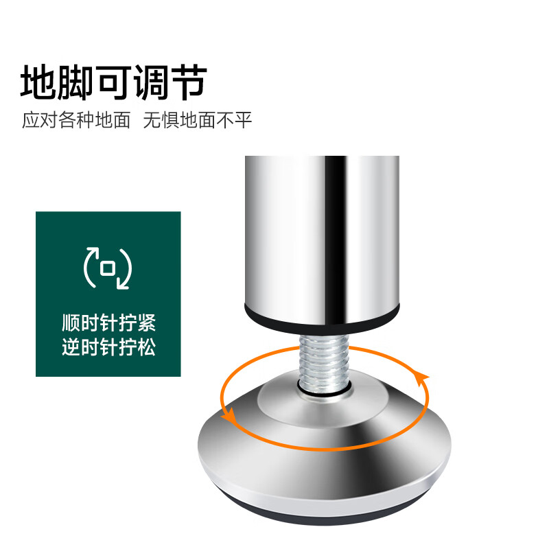 Wenna kitchen rack floor-standing large-size stainless steel microwave rack storage rack shelf rack Z4814