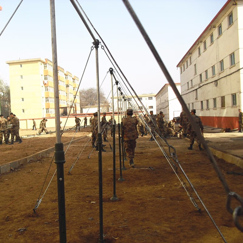 LINGKE horizontal bar parallel bar outdoor standard training adjustable home pull-up fitness firefighting training 2. Military type large horizontal bar (weight 54kg)