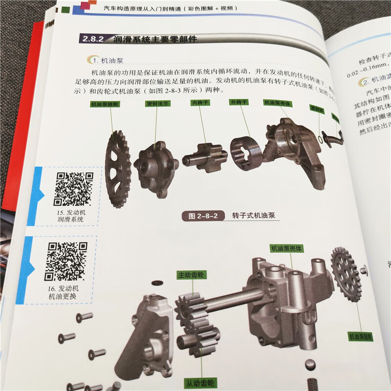 Principles of automobile construction from entry to mastery (color illustrations + videos) 12 major automobile systems 49 video displays Full-color three-dimensional anatomy diagrams