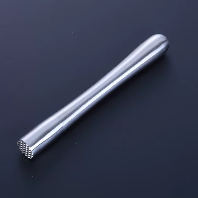 Bar Soul Stainless steel mash stick Ice hammer crushed popsicle Lemon mint leaf crush stick Mojito cocktail mash stick Extended classic style Original color