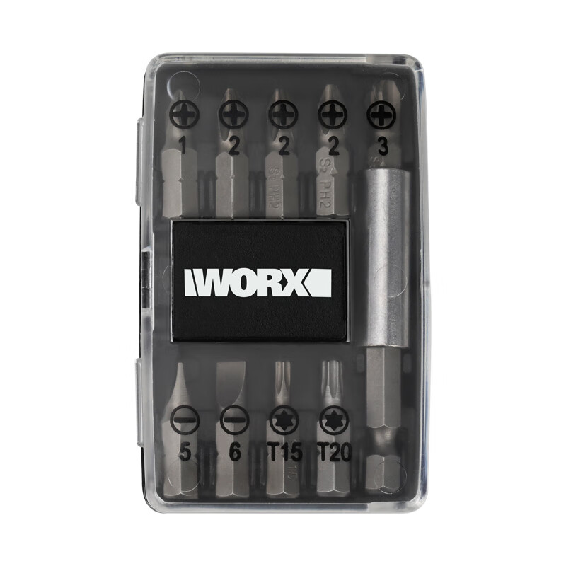 WORX WORX screwdriver accessory box WA1150 10-piece multi-purpose screwdriver set round shank construction drill WA1129