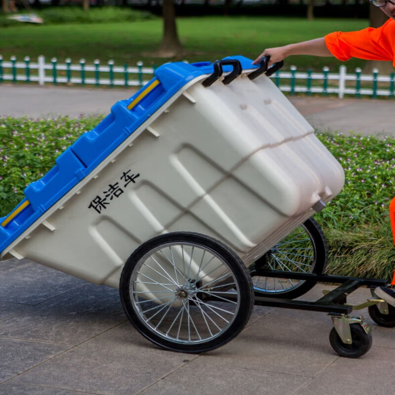 660 liters trash can outdoor sanitation garbage cart trolley extra large garbage transfer box 1200L1100L400 thickened 660 liters trash can green thickened 660 liters trash can green