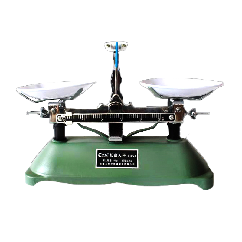 HuaChi Tray Balance Scale Household Mechanical Balance Scale Commercial Student Experiment Containing Weights Medication Teaching Rack Balance Weight Medicinal Scale HuaChi Tray Balance 1000g/1g (including weights)