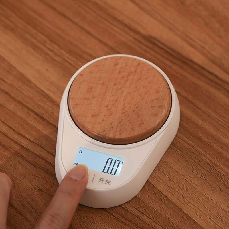 Kitchen scale tea scale electronic tea scale mini tea scale gram electronic scale high precision small kitchen gram scale minimalist household medicine scale minimalist tea scale - white