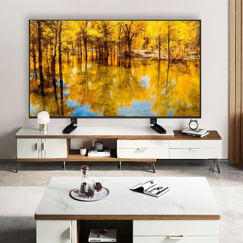 Geer TV stand base 32-75 inches universal LCD monitor rack punch-free shelf desktop increased seat TV stand desktop stand