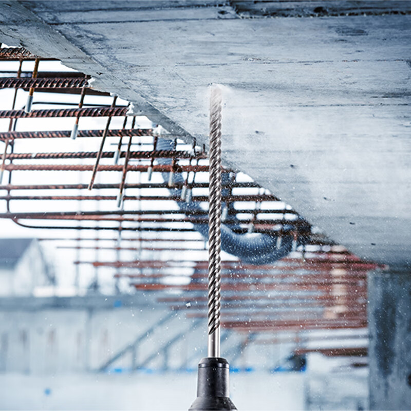 BOSCH electric hammer drill bit round shank five-pit 8 series concrete drill bit 12X200X340 (12mm)