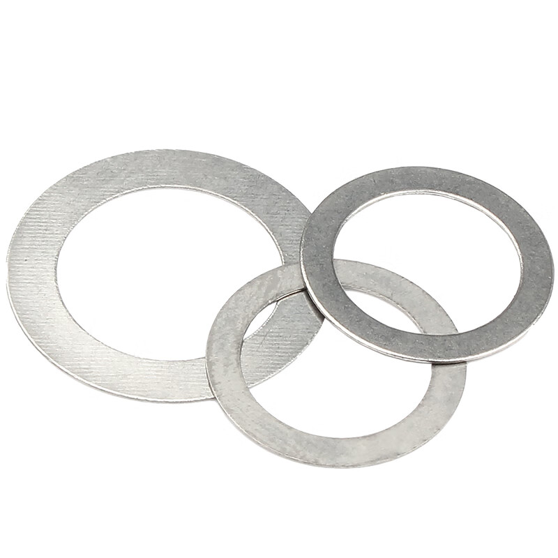 Baodefeng 304 stainless steel ultra-thin gasket metal gasket thickness 0.1/0.2/0.3/0.5mm shaft clearance flat washer M4x6x0.1 100 pieces