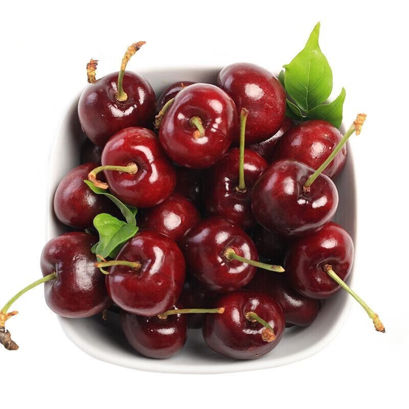 CAITI imported Chilean cherries, cherry cherries, 5 jins of fresh cherry fruit gift box, seasonal fruits for pregnant women, 0.9 jins (net weight), value pack, Super Big Mac 4J, single fruit 32-34mm