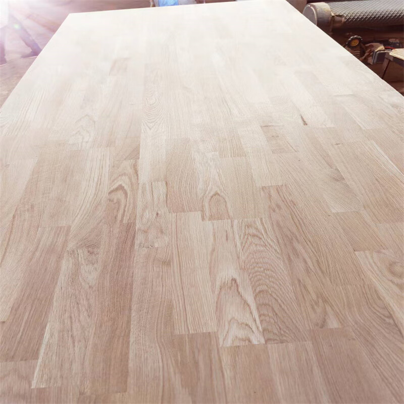 Mexueer European white oak pure solid wood finger-jointed board wardrobe cabinet wall panel whole house custom plate furniture countertop coffee table AA2440*1220*18mm