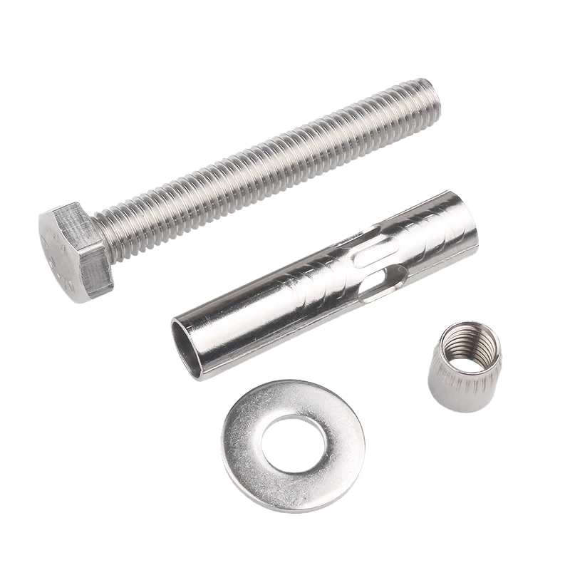 Guwanji (GUWANJI) conical hat type expansion bolt, external hexagonal internal expansion screw explosion, built-in tube expansion and explosion, carbon steel color zinc plated M10x60, 50 pieces/pack