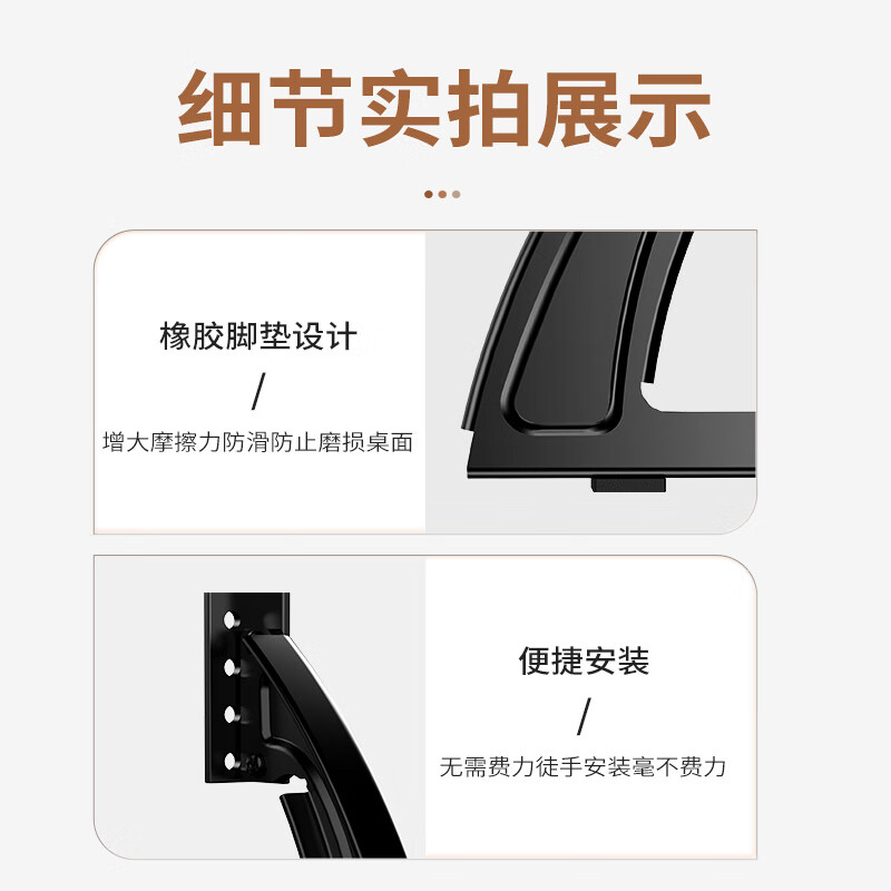 Geer TV stand base 32-75 inches universal LCD monitor rack punch-free shelf desktop increased seat TV stand desktop stand