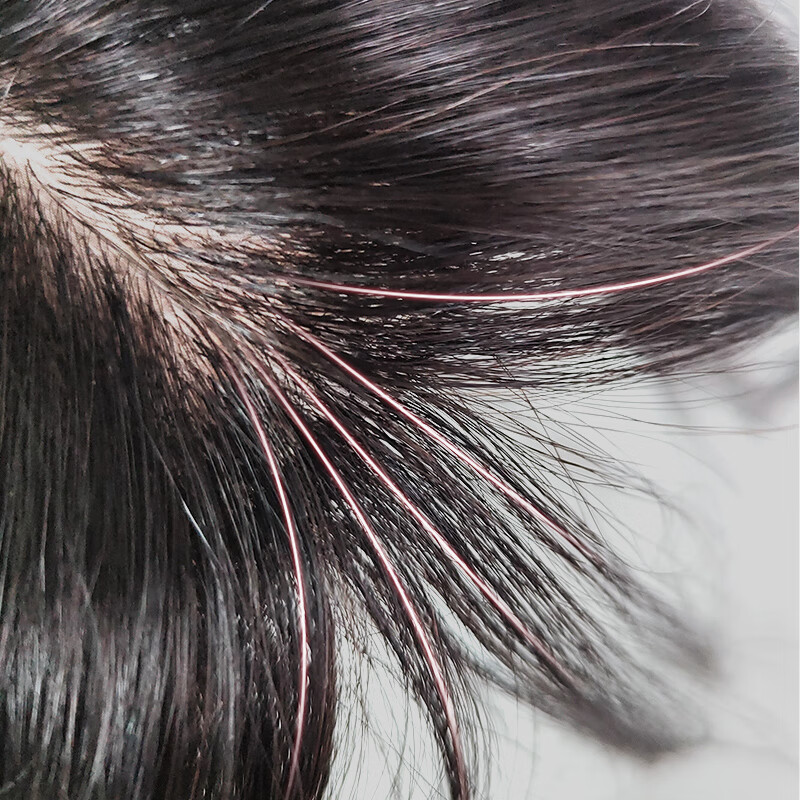 Private Yuanqi Shanghai Store Wig Piece Jurchen Hair Large Area Covers Scarce White Hair on Top of Head Naturally and Tracelessly Increases Hair Braided Hair 13 15 Natural Black 35cm Suitable for Collarbone Hair