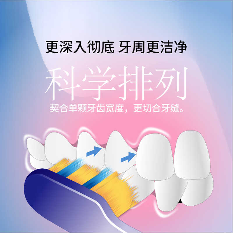 Huibaishi quadruple hair transplant adult toothbrush medium hair luxury mouth guard anti-allergic deep cleaning fresh breath 4 random colors