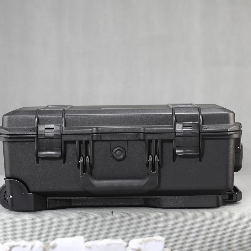 SMRITI heritage protective box black large trolley box thickened waterproof and dustproof multi-functional equipment tool box S6043 black empty box