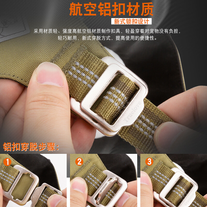 TRUELOVE Dog Leash Vest Type Harness Dog Rope Dog Leash Explosion-proof Pet Supplies Small and Large Dogs Golden Retriever Reflective Black and Red (Leash Not Included) 2XS Bust 30-35cm Recommended 1-3kg